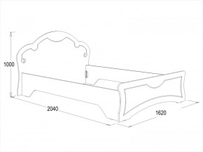 Кровать Ольга-10 МДФ (1400) в Среднеуральске - sredneuralsk.mebel-e96.ru