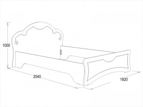 Кровать Ольга-10 МДФ (1600) в Среднеуральске - sredneuralsk.mebel-e96.ru