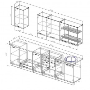 Кухонный гарнитур Лада 2800 в Среднеуральске - sredneuralsk.mebel-e96.ru