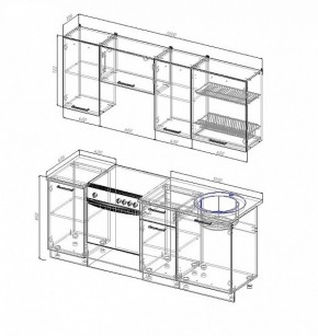 Кухонный гарнитур Лофт 2000 в Среднеуральске - sredneuralsk.mebel-e96.ru