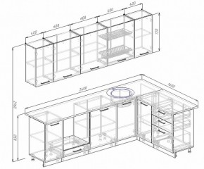 Кухонный гарнитур угловой Бланка 2600х1600 в Среднеуральске - sredneuralsk.mebel-e96.ru