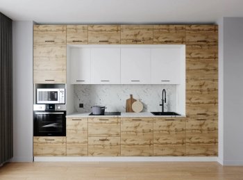 Кухонный гарнитур Лада 3400 мм (Санвут) в Среднеуральске - sredneuralsk.mebel-e96.ru