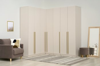 Гардеробная/шкаф 2200*1706 мм Ларго №3 Кашемир (Миф) в Среднеуральске - sredneuralsk.mebel-e96.ru