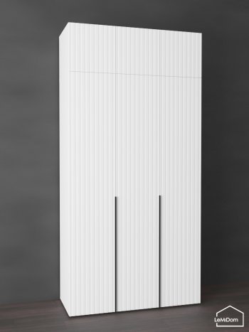 Шкаф с антресолью 1200 мм Linnea MHR-3A-1 2450х1200х510 (Белый-М 11.1.2) в Среднеуральске - sredneuralsk.mebel-e96.ru