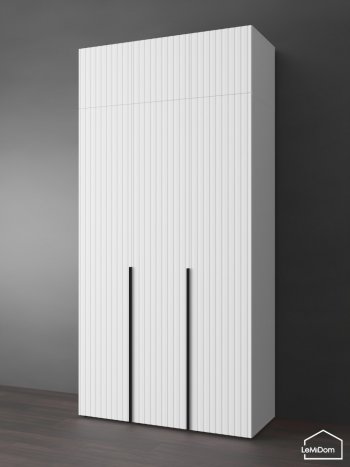 Шкаф с антресолью 1200 мм Linnea MHR-3A-1 2450х1200х510 (Белый-М 11.1.2) в Среднеуральске - sredneuralsk.mebel-e96.ru