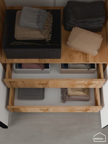 Шкаф с антресолью 1200 мм Linnea MHR-3A-2 2450х1200х510 (ДВ-М 11.1.25) в Среднеуральске - sredneuralsk.mebel-e96.ru