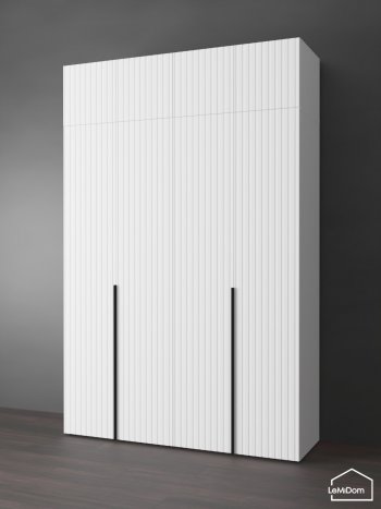 Шкаф с антресолью 1600 мм Linnea MHR-4A-1 2450х1600х510 (Белый-М 11.1.1) в Среднеуральске - sredneuralsk.mebel-e96.ru