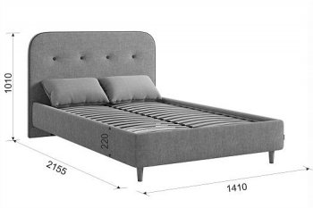 Кровать с основанием Лео 120х200 см (Мебельсон) в Среднеуральске - sredneuralsk.mebel-e96.ru