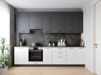 Кухонный гарнитур высокий Лофт 3000 мм (Санвут) в Среднеуральске - sredneuralsk.mebel-e96.ru