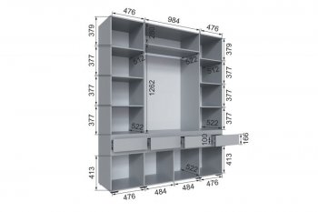 Шкаф 2000 мм Мерида серый камень/графит (Микон) в Среднеуральске - sredneuralsk.mebel-e96.ru
