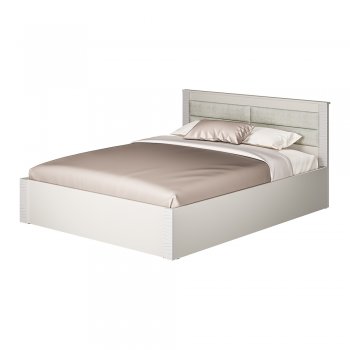 Кровать двуспальная Монако КР-16 кашемир (БТС) в Среднеуральске - sredneuralsk.mebel-e96.ru