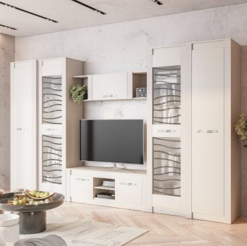 Стенка Монако Кашемир комп.4 (модульная) (БТС) в Среднеуральске - sredneuralsk.mebel-e96.ru