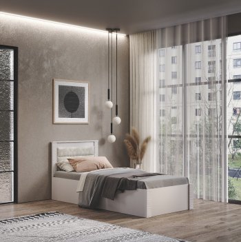 Кровать Монако КР-17 кашемир (БТС) в Среднеуральске - sredneuralsk.mebel-e96.ru