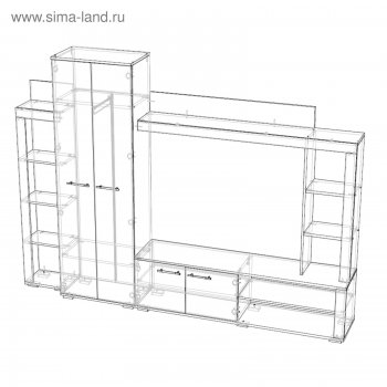 Стенка Монако (Лин) в Среднеуральске - sredneuralsk.mebel-e96.ru
