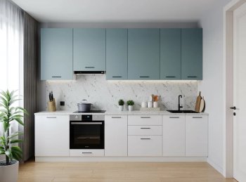 Кухонный гарнитур высокий Ниагара 3000 мм ЛДСП/МДФ (Санвут) в Среднеуральске - sredneuralsk.mebel-e96.ru