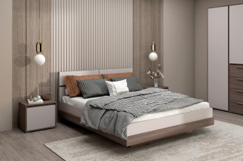 Спальный гарнитур Ника, модульный (Зарон) в Среднеуральске - sredneuralsk.mebel-e96.ru