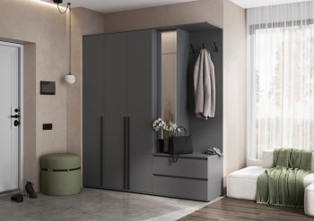 Прихожая Норд+Шкаф 1200, графит (Миф) в Среднеуральске - sredneuralsk.mebel-e96.ru