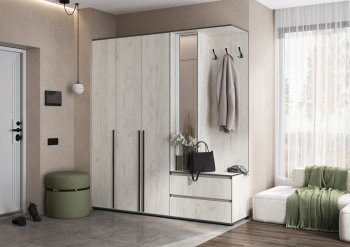 Прихожая Норд+Шкаф 1200, крафт белый (Миф) в Среднеуральске - sredneuralsk.mebel-e96.ru