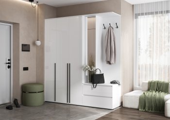 Прихожая Норд+Шкаф 1200, белый (Миф) в Среднеуральске - sredneuralsk.mebel-e96.ru