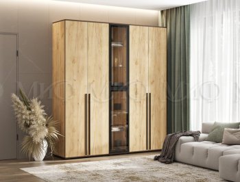 Шкаф Норд+ пенал со стеклом (Миф) в Среднеуральске - sredneuralsk.mebel-e96.ru