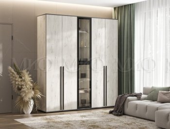 Шкаф Норд+ пенал со стеклом (Миф) в Среднеуральске - sredneuralsk.mebel-e96.ru