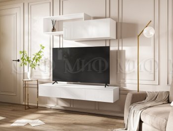 Стенка Норд-2 белый глянец (Миф) в Среднеуральске - sredneuralsk.mebel-e96.ru
