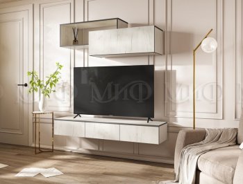 Стенка Норд-2 дуб крафт белый (Миф) в Среднеуральске - sredneuralsk.mebel-e96.ru