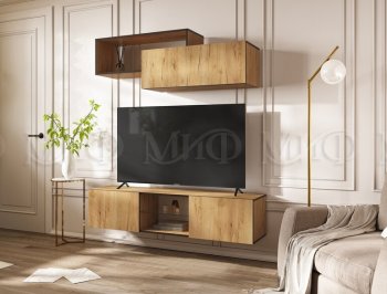 Стенка Норд-1 дуб крафт (Миф) в Среднеуральске - sredneuralsk.mebel-e96.ru
