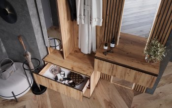 Шкаф 800+Тумба с зеркалом Норд (Миф) в Среднеуральске - sredneuralsk.mebel-e96.ru