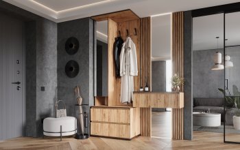 Прихожая+Тумба с зеркалом Норд (Миф) в Среднеуральске - sredneuralsk.mebel-e96.ru