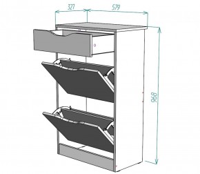 Обувница W22 (ДМ) в Среднеуральске - sredneuralsk.mebel-e96.ru