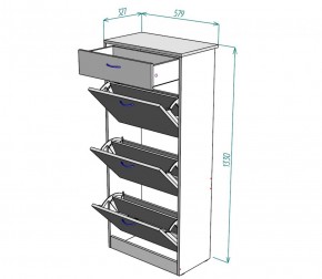 Обувница W23 (ДМ) в Среднеуральске - sredneuralsk.mebel-e96.ru