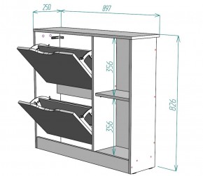 Обувница W30 (Белый) в Среднеуральске - sredneuralsk.mebel-e96.ru