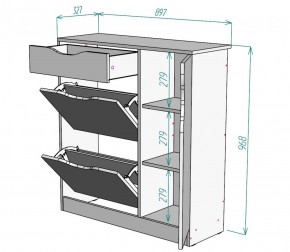 Обувница W36 (Белый) в Среднеуральске - sredneuralsk.mebel-e96.ru