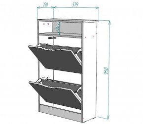 Обувница W6 (ДМ) в Среднеуральске - sredneuralsk.mebel-e96.ru