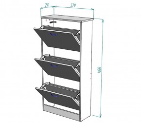 Обувница W7 (ДМ) в Среднеуральске - sredneuralsk.mebel-e96.ru