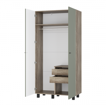 Стенка Олива комп.3 эвкалипт софт (БТС) в Среднеуральске - sredneuralsk.mebel-e96.ru