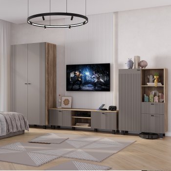 Стенка Олива комп.3 муссон (БТС) в Среднеуральске - sredneuralsk.mebel-e96.ru