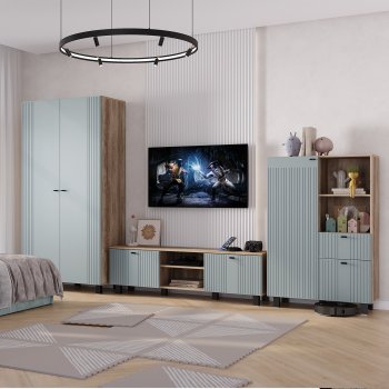 Стенка Олива комп.3 шарли бриз (БТС) в Среднеуральске - sredneuralsk.mebel-e96.ru