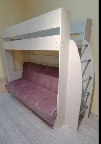 Кровать-диван 2-х ярусная Омега 17 (возможна зеркальная сборка) в Среднеуральске - sredneuralsk.mebel-e96.ru | фото