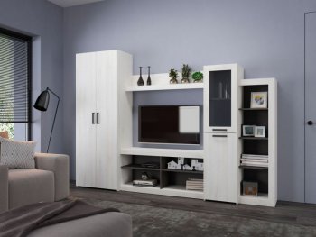 Стенка OSKAR4 сосна белая (Генезис) в Среднеуральске - sredneuralsk.mebel-e96.ru