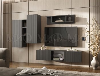Стенка Оскар графит (Миф) в Среднеуральске - sredneuralsk.mebel-e96.ru