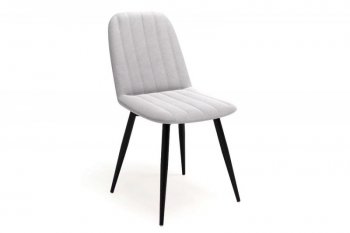 Стул Остин полоса, велюр Ultra Dove (светло-серый), (4шт) (Вудман) в Среднеуральске - sredneuralsk.mebel-e96.ru