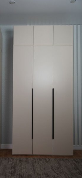 Шкаф 1200 мм Пальма с антресолью, Сатин (ДСВ) в Среднеуральске - sredneuralsk.mebel-e96.ru