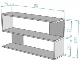 Полка S30 (Белый) в Среднеуральске - sredneuralsk.mebel-e96.ru