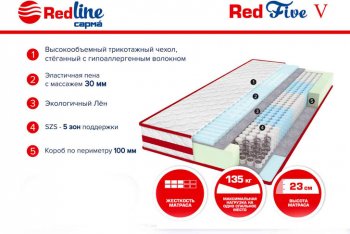 Матрас Red 5 h23 в Среднеуральске - sredneuralsk.mebel-e96.ru