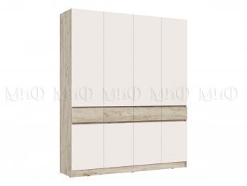 Спальный гарнитур Роджина крафт серый/кашемир, модульный (Миф) в Среднеуральске - sredneuralsk.mebel-e96.ru