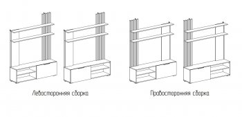 Стенка Роджина крафт/белый гл. (Миф) в Среднеуральске - sredneuralsk.mebel-e96.ru