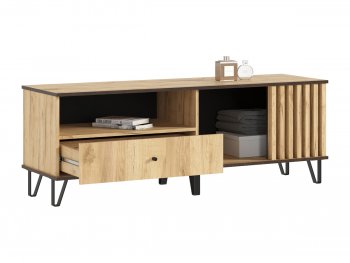 Тумба ТВ (1500) Роджина дуб крафт (Миф) в Среднеуральске - sredneuralsk.mebel-e96.ru