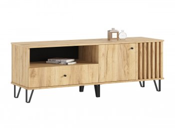 Тумба ТВ (1500) Роджина дуб крафт/дуб крафт (Миф) в Среднеуральске - sredneuralsk.mebel-e96.ru